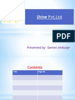 Shine Pvt. Ltd. Profile