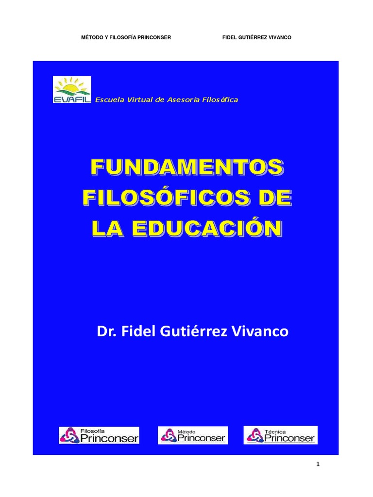 Fundamentos Filosoficos de La Educacion | PDF | Conocimiento | Sociedad