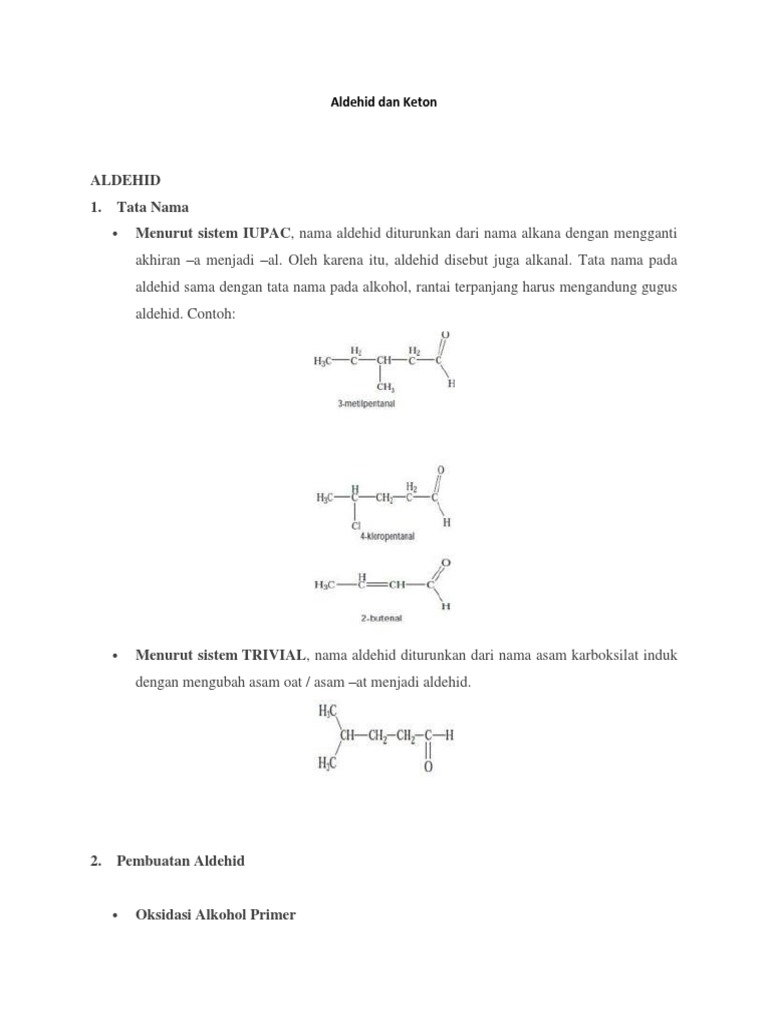 Aldehida Dan Keton