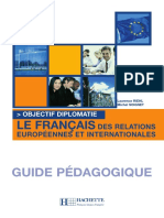 Objectif Diplomatie Guide Pedagogique PDF