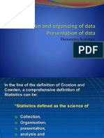 Classification and organisation of data