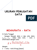 Ukuran Pemusatan Data