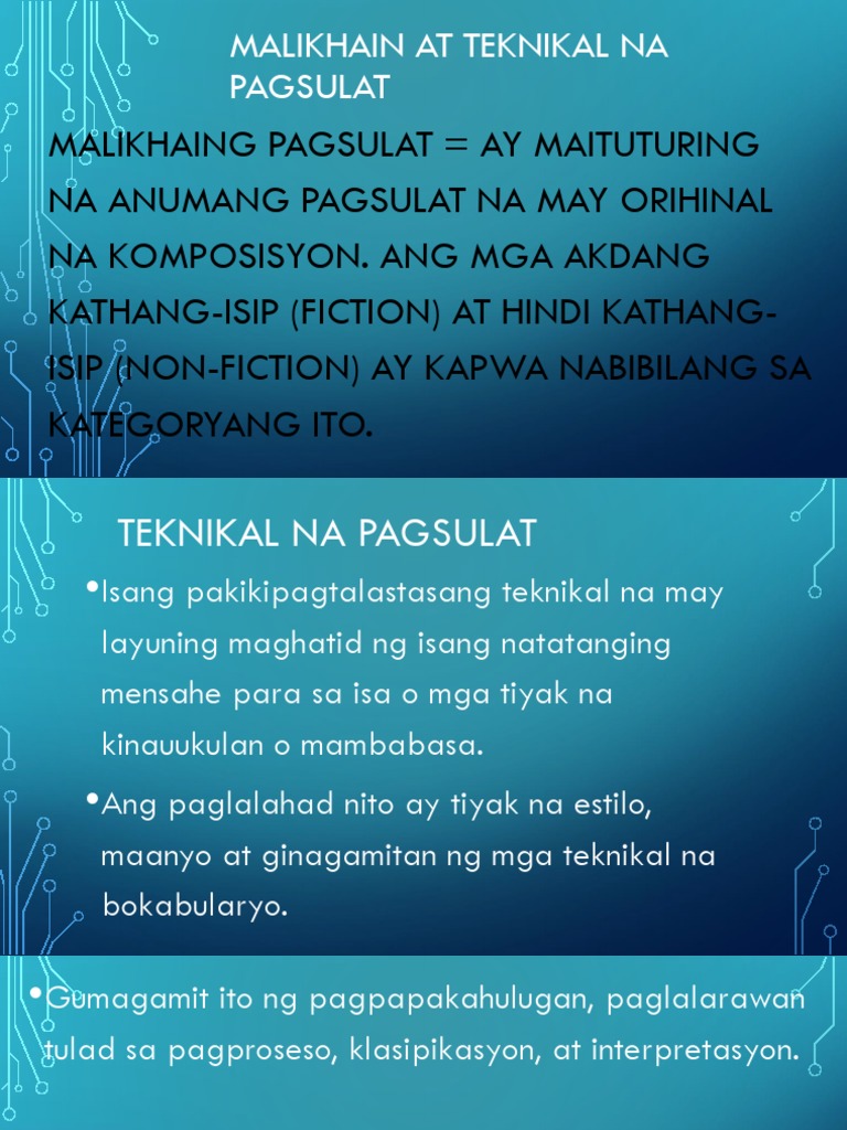 Halimbawa Ng Malikhaing Pagsulat – Halimbawa