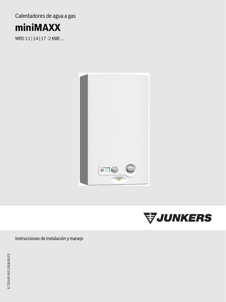 Manual Junkers | PDF | Gas natural | Uso eficiente de energía