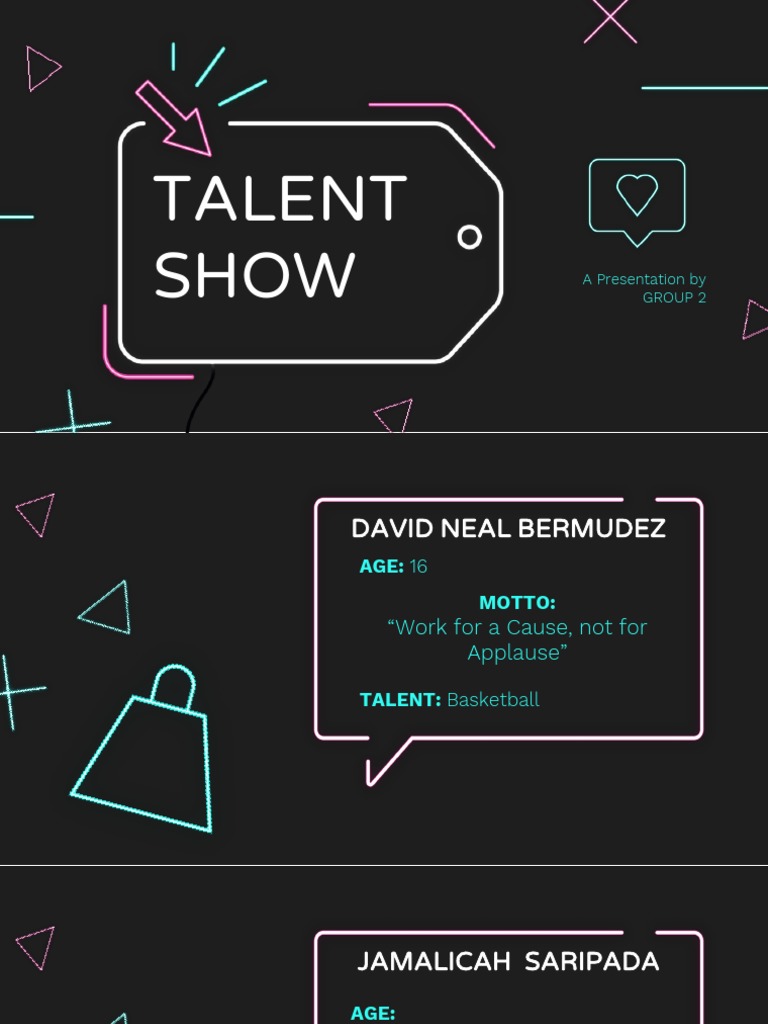Group 2 Talent Show Presentation | PDF | Art