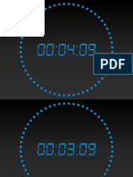 PowerPoint Countdown Timer Digital 5 Minutes Blue
