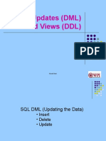 SQL: Updates (DML) and Views (DDL) : Murali Mani