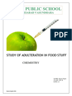 Study of Adulteration in Food Stuff