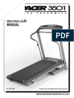 Treadmill Spacer 3501 Treadmill Instructions