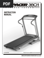 Treadmill Spacer 3501 Treadmill Instructions