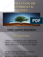 Presentation On Environmental Studies