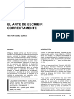 El Arte de Escribir Correctamente - Héctor Gómez PDF