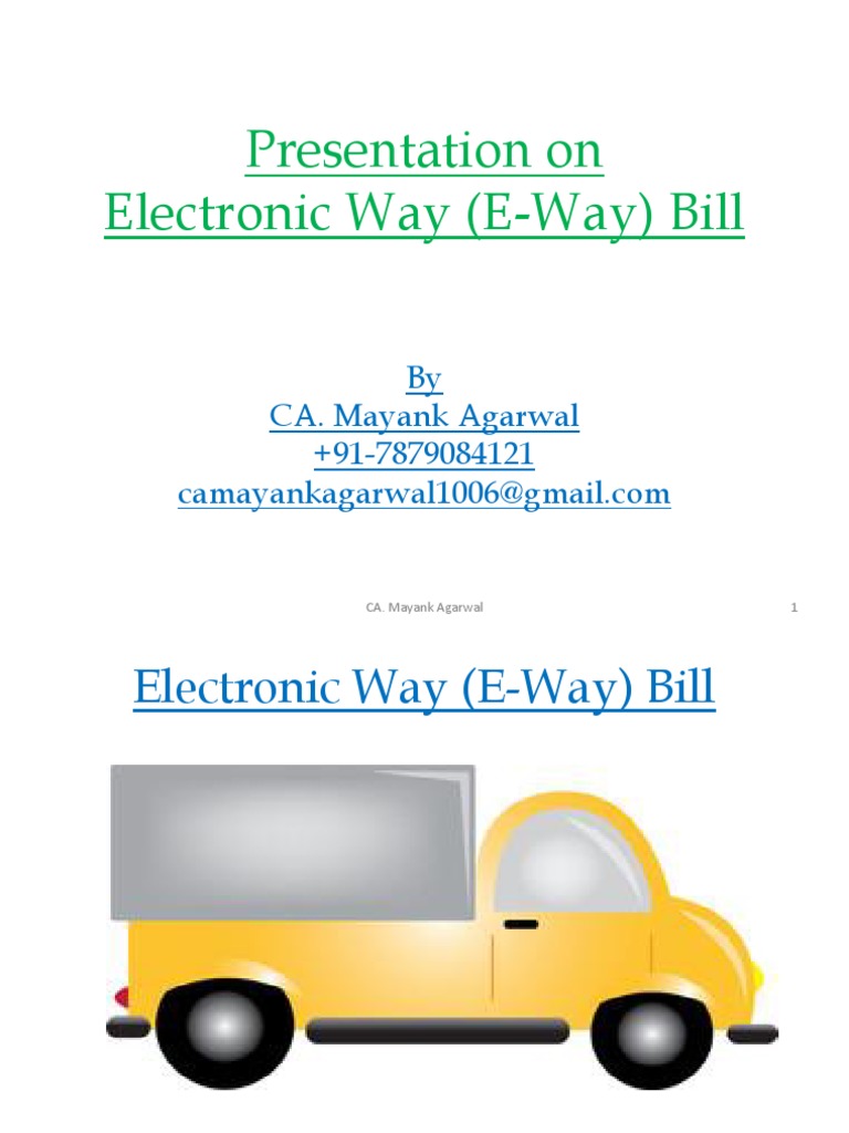An InDepth Analysis of the Electronic Way Bill (EWay Bill) System in