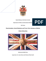 Discrimination, Social Relations and Trust Civic Inclusion of British Use