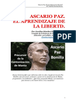 Ascario Paz. El aprendizaje de la Libertad