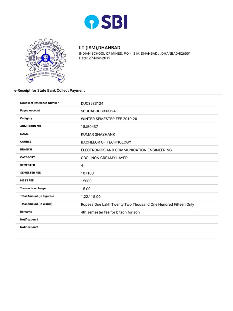 Https WWW - Onlinesbi.com Sbicollect Remittance Remittanceredirecturl ...