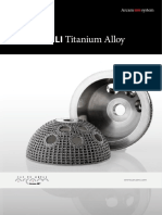 Arcam EBM Ti6Al4V ELI Titanium Alloy