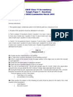 CBSE Class 11 Accountancy Sample Paper 1 Questions