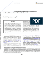 3D Forward Modeling of Magnetotelluric Fields in General Anisotropic Media and Its Numerical Implementation in Julia