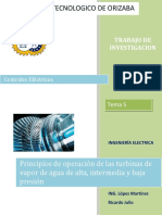 Principios de Operación de Las Turbinas de Vapor de Agua de Alta, Intermedia y Baja Presión