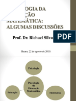 Apresentacao-Psicologia Da Educacao Matematica-22!08!2019 - Ed Matematica