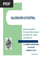 Valoracion - Catastral Manuel Alcázar PDF