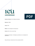 Actividad de Aprendizaje 1. Estrategias y Pronósticos en La Investigación de Operaciones