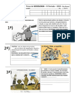 Prova de Sociologia - IV Bim 2019