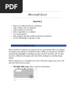 Microsoft Excel -Handout
