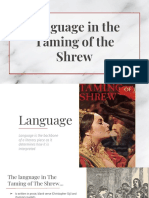 The Language and Literary Devices Used in The Taming of the Shrew