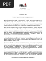 Comunicado - Tânia Laranjo