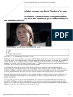 Casi El 40% de Los Españoles Piensan Que Greta Thunberg Es Una Niña Manipulada