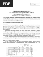 Download Lightning Surge Analysis by EMTP and Mumerical Electromagnetic Analysis Method1 by Michael Zontche Bernard SN43777436 doc pdf