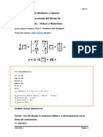 Modelo de Espacio Estado Del Motor DC