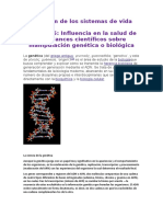 La influencia de la genética y la ingeniería genética en la salud