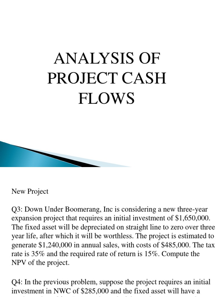 NPV Analysis for Expansion Project | PDF | Net Present Value | Internal ...