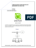 Manual de instalación cluster MPI de alto rendimiento en Linux MID