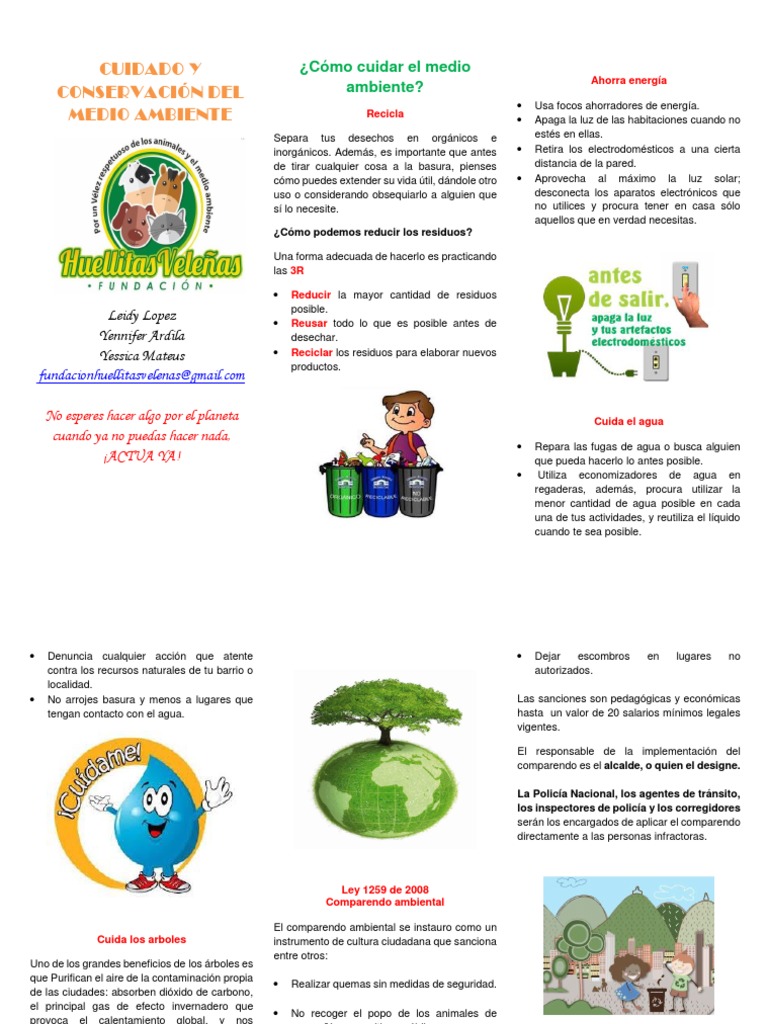 Folleto Campaña Educacion Ambiental | PDF | Residuos | Agua