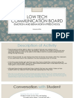 Low Tech Communication Board