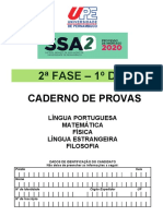 Caderno de Provas SSA 2 Fase - 1 Dia