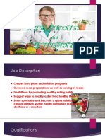 Nutritionist and Dietitians