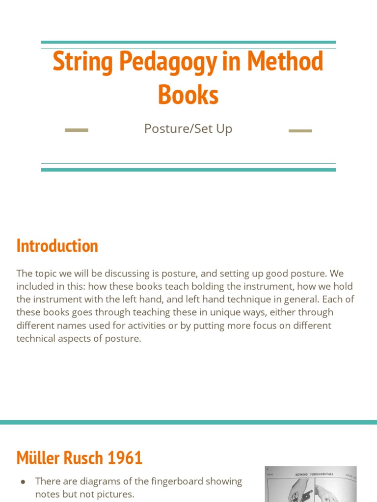 Violin Posture Techniques in Pedagogy | PDF | String Instruments | Violin