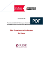 Plan de Empleo de Cauca PDF