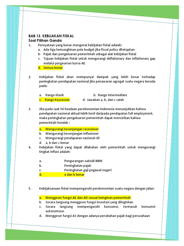 Buku Responsi Ekonomi Umum