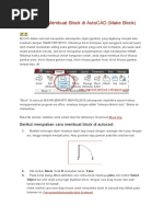 Tutorial Membuat Block di AutoCAD | PDF | Metode & Bahan Ajar | Seni