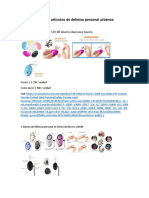 Catálogo Artículos de Defensa Personal Urbanos