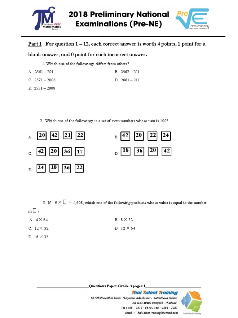 Grade 3 Mathematics Question Paper | PDF | Rectangle | Polytopes