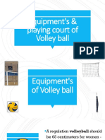 Equipments Playing Court of Volley Ball