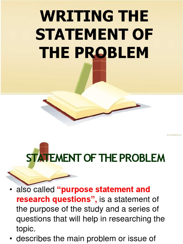 how many statement of the problem in quantitative research