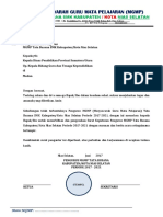 Surat Permohonan, Susunan Pengurus, Berita Acara MGMP TATA BUSANA Kab-Kota NIAS SELATAN